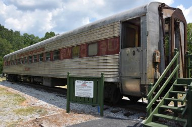 Calera, Al - Temmuz 22: Kalp, Dixie Demiryolu Müzesi Calera, Alabama, 22 Temmuz 2017 üzerinde görüldüğü gibi. Resmi Demiryolu Müzesi ve Alabama Eyaleti olduğunu.