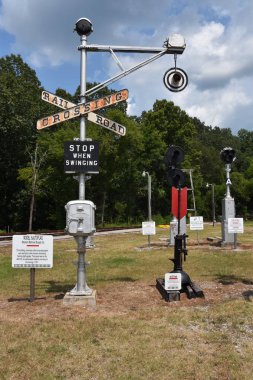 Calera, Al - Temmuz 22: Kalp, Dixie Demiryolu Müzesi Calera, Alabama, 22 Temmuz 2017 üzerinde görüldüğü gibi. Resmi Demiryolu Müzesi ve Alabama Eyaleti olduğunu.