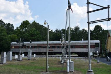 Calera, Al - Temmuz 22: Kalp, Dixie Demiryolu Müzesi Calera, Alabama, 22 Temmuz 2017 üzerinde görüldüğü gibi. Resmi Demiryolu Müzesi ve Alabama Eyaleti olduğunu.