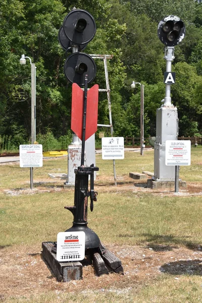 Calera, Al - Temmuz 22: Kalp, Dixie Demiryolu Müzesi Calera, Alabama, 22 Temmuz 2017 üzerinde görüldüğü gibi. Resmi Demiryolu Müzesi ve Alabama Eyaleti olduğunu.