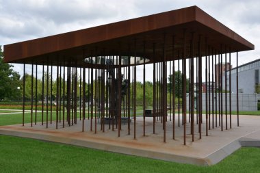 ST Paul, MINNESOTA - 26 Temmuz 2017 'de St. Paul, Minnesota' da Minnesota Şehit İtfaiyeciler Anıtı 'nda görüldü..