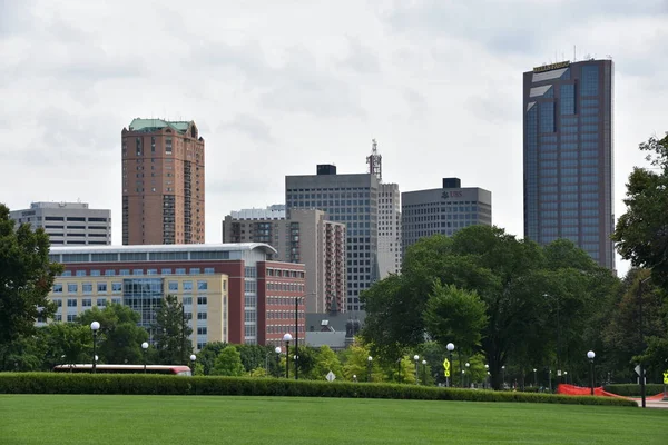 Paul Jul Paul Skyline Minnesota Visto Julio 2017 Capital Segunda —  Fotos de Stock