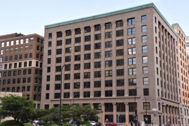 MINNEAPOLIS, MN - 30 Temmuz 2017 'de Minneapolis, Minnesota' da Tahıl Borsası.