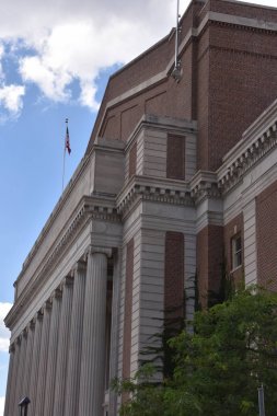 Minneapolis, Minnesota - Tem 28: Cyrus Northrop Memorial Auditorium 28 Temmuz 2017 üzerinde görüldüğü gibi Minnesota Üniversitesi, at. Minnesota Üniversitesi Minneapolis ve St Paul ve altıncı en büyük Üniversitesi ABD'de bir üniversitedir.