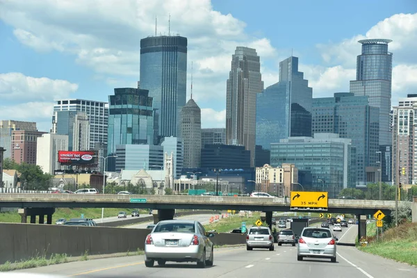 Downtown Minneapolis w stanie Minnesota — Zdjęcie stockowe