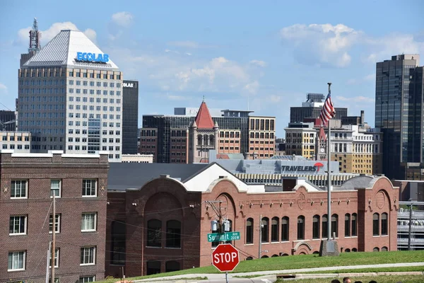 Paul Minnesota Jul Skyline Paul Minnesota Som Kan Ses Juli — Stockfoto