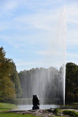 PURCHASE NY - 21 Ekim 2017 'de görüldüğü üzere New York' taki Donald M. Kendall Heykel Bahçeleri.