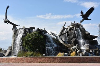 Idaho Falls, ID - Ağustos 24: Dev kartal şelale yuvası Idaho Falls, Idaho 24 Ağustos 2017 üzerinde görüldüğü gibi.