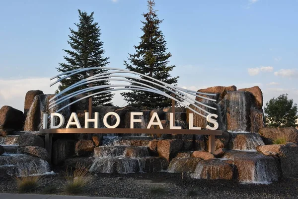 Idaho Falls Aug Idaho Falls City Sign Idaho Seen Aug — Stock Photo, Image