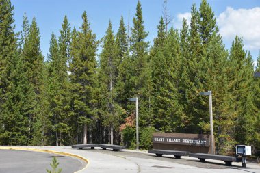 Utah ve Wyoming 'deki Yellowstone Ulusal Parkı' ndaki Grant Village, 28 Ağustos 2017 'de görüldüğü gibi..