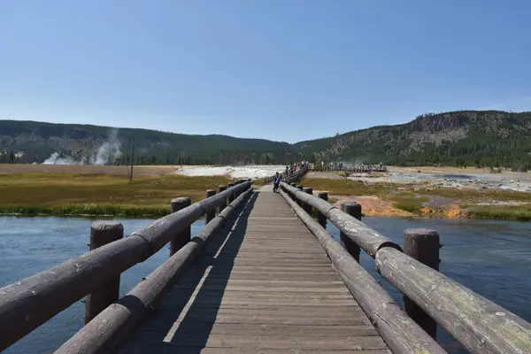 Cuenca Arena Negra Parque Nacional Yellowstone — Foto de Stock