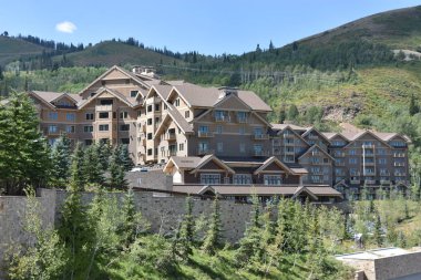 PARK CITY, UT - 27 AUG: Utah 'ın Park City kasabası civarında, 27 Ağustos 2016' da görüldüğü üzere.