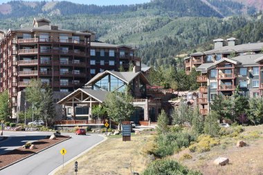 PARK CITY, UT - 27 AUG: Utah 'ın Park City kasabası civarında, 27 Ağustos 2016' da görüldüğü üzere.