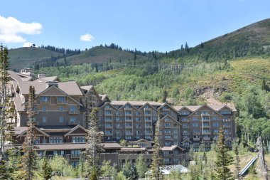 PARK CITY, UT - 27 AUG: Utah 'ın Park City kasabası civarında, 27 Ağustos 2016' da görüldüğü üzere.