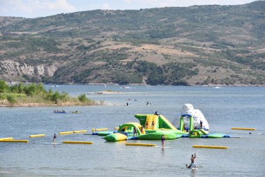 Wasatch, Ut - 27 Ağustos: Jordanelle State Park Wasatch County, Utah, 27 Ağustos 2017 üzerinde görüldüğü gibi. 29 Haziran 1995 tarihinde açıldı.