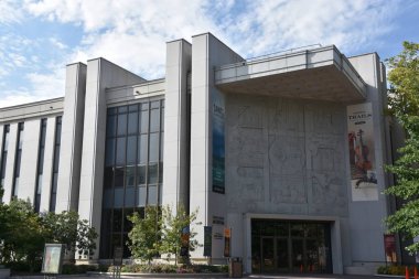 Salt Lake City, Ut - Ağustos 28: Kilise Tarih Müzesi at Temple Square Salt Lake City, Utah, 28 Ağustos 2017 üzerinde görüldüğü gibi. Kilise of Jesus Christ of Latter-day Saints tarafından işletilen premier müzesidir.