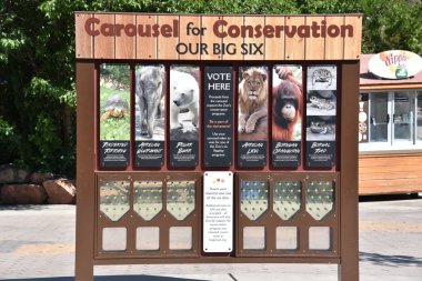 Salt Lake City, Utah 'ta Hogle Hayvanat Bahçesi, 28 Ağustos 2017' de görüldüğü gibi..