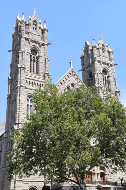 Salt Lake City, Ut - Ağustos 29: Madeleine 29 Ağustos 2017 üzerinde görüldüğü gibi Salt Lake City, Utah, katedral. 1909 yılında tamamlandı.
