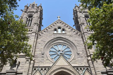 Salt Lake City, Ut - Ağustos 29: Madeleine 29 Ağustos 2017 üzerinde görüldüğü gibi Salt Lake City, Utah, katedral. 1909 yılında tamamlandı.