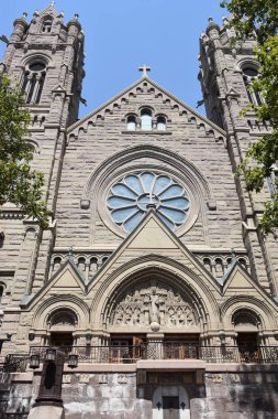 Salt Lake City, Ut - Ağustos 29: Madeleine 29 Ağustos 2017 üzerinde görüldüğü gibi Salt Lake City, Utah, katedral. 1909 yılında tamamlandı.