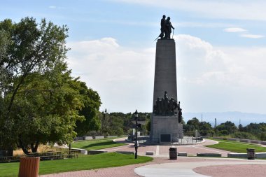 Utah 'taki Salt Lake City' deki Anıt Miras Parkı.