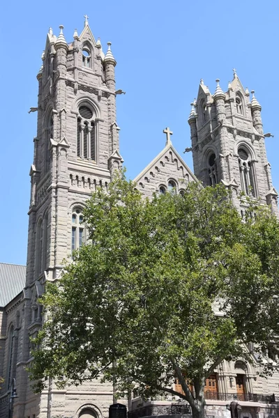Salt Lake City, Ut - Ağustos 29: Madeleine 29 Ağustos 2017 üzerinde görüldüğü gibi Salt Lake City, Utah, katedral. 1909 yılında tamamlandı.