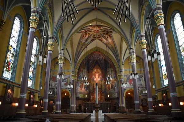 Salzsee Stadt August Kathedrale Der Madeleine Salzsee Stadt Utah Gesehen — Stockfoto