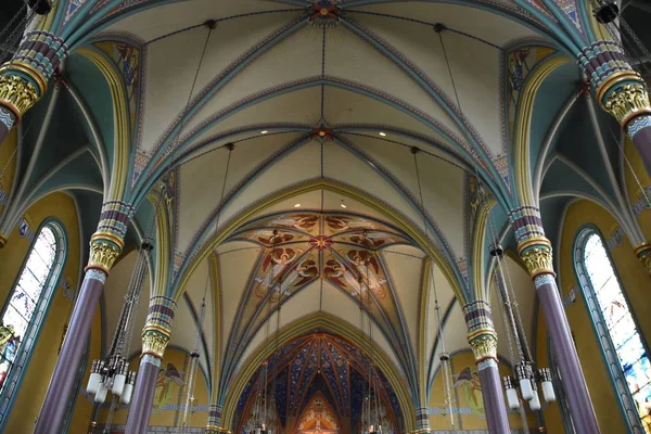 Città Del Lago Sale Agosto Cattedrale Della Madeleine Salt Lake — Foto Stock