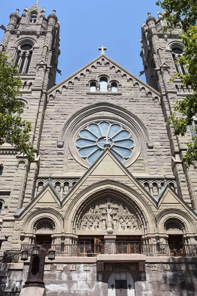 盐湖城 8月29日 玛德琳大教堂在盐湖城 犹他州 见2017年8月29日 该项工程于1909年完成 — 图库照片