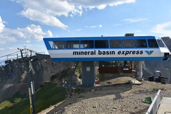 Sandy Aug Zicht Vanuit Antenne Tram Snowbird Resort Sandy Utah — Stockfoto