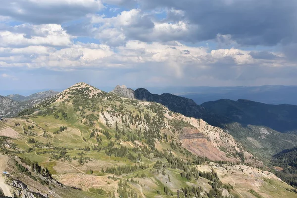 Vista Das Montanhas Wasatch Sandy Utah — Fotografia de Stock