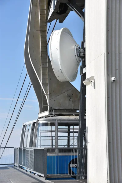 Sandy Aug Aerial Tram Snowbird Resort Sandy Utah Seen Aug — Stock Photo, Image