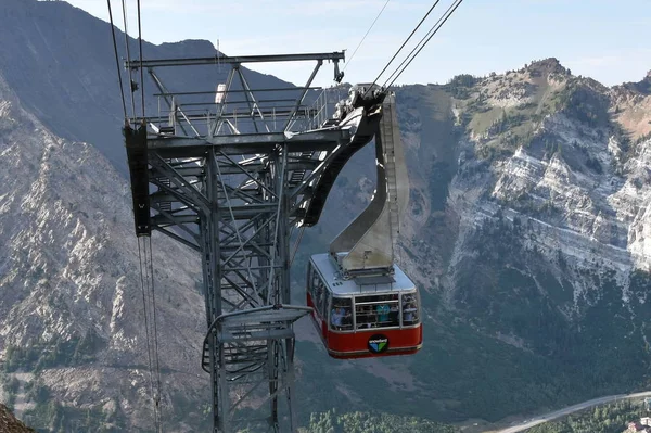 Sandy Aug Aerial Tram Snowbird Resort Sandy Utah Zoals Zien — Stockfoto