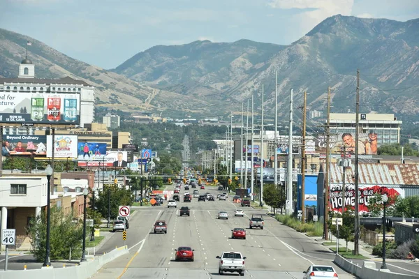 Salt Lake City Ağustos Görünüm Salt Lake City Utah Ağustos — Stok fotoğraf