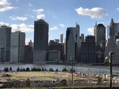 Staten Island, NY-Mar 25: Manhattan görünümü, Staten Island, New York City, Mart 'ta görüldüğü gibi 25, 2018. 