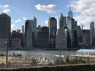 Staten Island, NY-Mar 25: Manhattan görünümü, Staten Island, New York City, Mart 'ta görüldüğü gibi 25, 2018. 