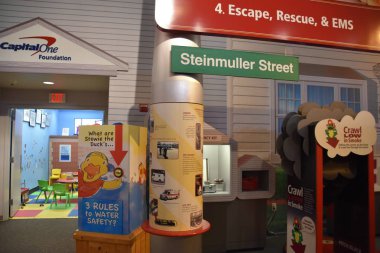 Garden City, Ny - 22 Nisan: Nassau County itfaiye Müzesi Garden City New York, ABD, 22 Nisan 2018 üzerinde görüldüğü gibi Long Island'da.