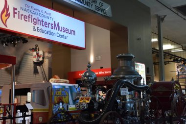 Garden City, Ny - 22 Nisan: Nassau County itfaiye Müzesi Garden City New York, ABD, 22 Nisan 2018 üzerinde görüldüğü gibi Long Island'da.