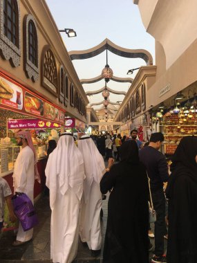 Dubai, Birleşik Arap Emirlikleri - 17 Mart: Küresel köy Dubai, BAE, 17 Mar 2018 üzerinde görüldüğü gibi. Dünyanın en büyük turizm, eğlence ve eğlence projesi olduğu iddia ediliyor.