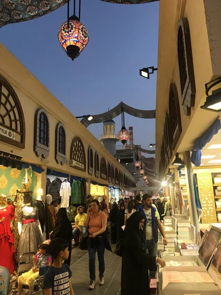 阿联酋迪拜 3月17日 在阿联酋迪拜的地球村 2018年3月17日见 它被宣称是世界上最大的旅游 休闲和娱乐项目 — 图库照片