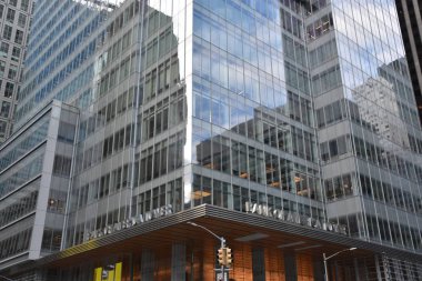 NEW YORK, NY - SEP 7: Bank of America Tower, Manhattan, New York City, 7 Eylül 2019 'da görüldüğü gibi. 