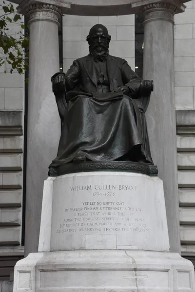 New York Sep William Cullen Bryant Memorial Bryant Park New — Stok fotoğraf