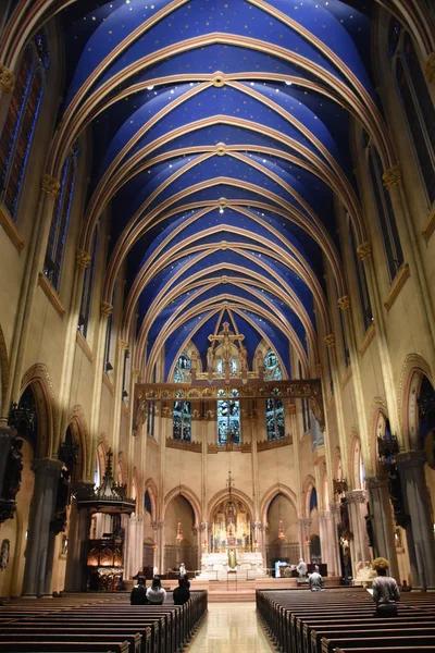 New York City Wrz Kościół Najświętszej Marii Panny Manhattanie Nowy — Zdjęcie stockowe