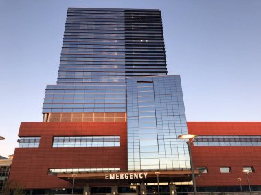 STAMFORD, CONNECTICUT - 17 SEP Connecticut Stamford Hastanesi Acil Servis, 17 Eylül 2019 'da görüldüğü gibi. Özel, kar amacı gütmeyen, 2. seviye travma merkezi ve devlet akademik hastanesidir..