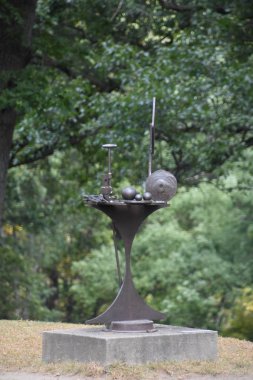 New Windsor, New York 'taki Storm King Sanat Merkezi 22 Eylül 2019' da. Bu belki de ABD 'deki en büyük modern açık hava heykel koleksiyonu..