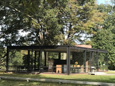 New Canaan, CT - The Glass House by Philip Johnson, New Canaan, Connecticut, 2 Ekim 2019.
