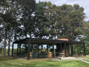 New Canaan, CT - The Glass House by Philip Johnson, New Canaan, Connecticut, 2 Ekim 2019.