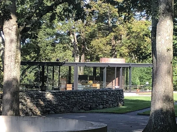 New Canaan Oct Glass House Philip Johnson New Canaan Connecticut — Stockfoto