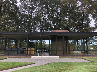 New Canaan, CT - The Glass House by Philip Johnson, New Canaan, Connecticut, 2 Ekim 2019.