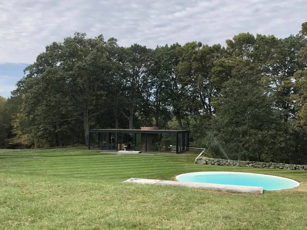 New Canaan Oct Glass House Philip Johnson New Canaan Connecticut — Stockfoto